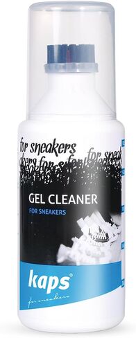Kaps Sneakers Gel Cleaner for Sneakers and Casual Shoes with Brush Applicator, Leather Textile Suede Nubuck Canvas - Versatile Cleaner with Brush - 100ml - 3.38 fl oz in Saudi Arabia