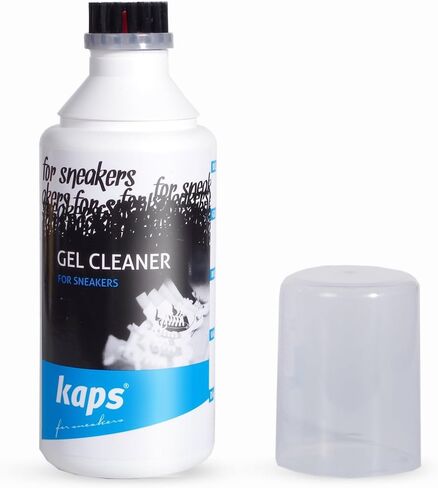 Kaps Sneakers Gel Cleaner for Sneakers and Casual Shoes with Brush Applicator, Leather Textile Suede Nubuck Canvas - Versatile Cleaner with Brush - 100ml - 3.38 fl oz in Saudi Arabia