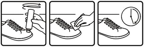 Kaps Sneakers Gel Cleaner for Sneakers and Casual Shoes with Brush Applicator, Leather Textile Suede Nubuck Canvas - Versatile Cleaner with Brush - 100ml - 3.38 fl oz in Saudi Arabia