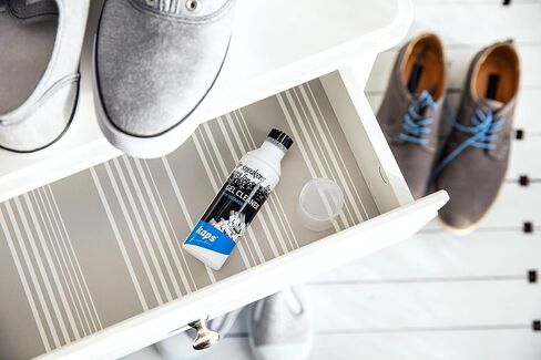 Kaps Sneakers Gel Cleaner for Sneakers and Casual Shoes with Brush Applicator, Leather Textile Suede Nubuck Canvas - Versatile Cleaner with Brush - 100ml - 3.38 fl oz in Saudi Arabia