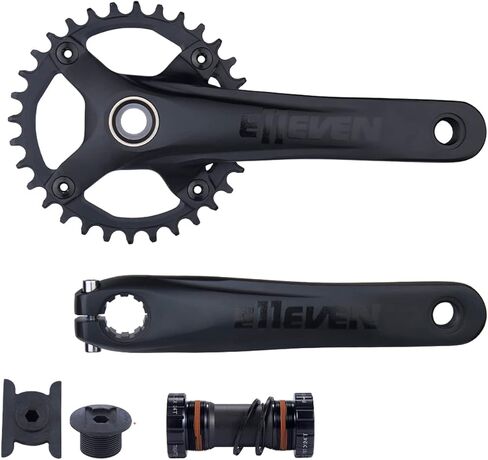 170 مللي متر دراجة كرانسيت 32T/34T/36T جوفاء متكاملة 104BCD سرعة واحدة مستديرة سلسلة كرانسيت مع قوس سفلي in Kuwait