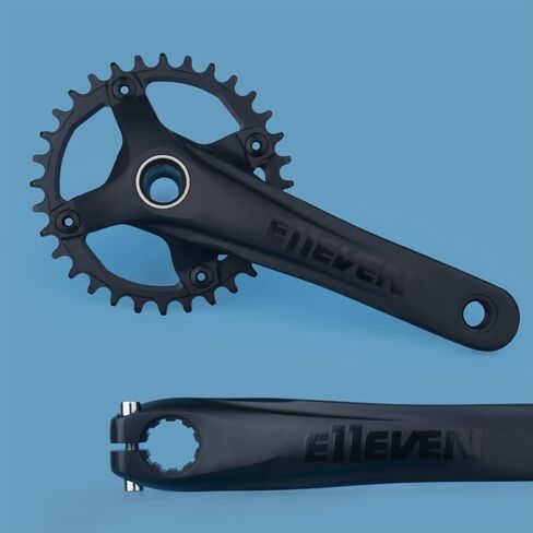 170 مللي متر دراجة كرانسيت 32T/34T/36T جوفاء متكاملة 104BCD سرعة واحدة مستديرة سلسلة كرانسيت مع قوس سفلي in Kuwait