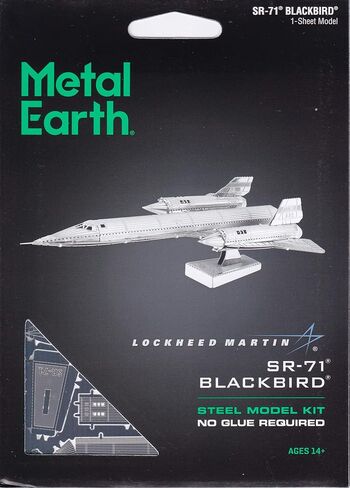 Metal Earth SR-71 Blackbird Airplane 3D Metal Model Kit Fascinations in Saudi Arabia