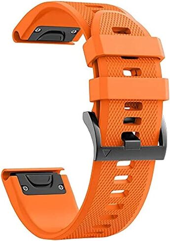 سوار ساعة سيليكون سهل التركيب مقاس 26 مم متوافق مع سوار Fenix ​​7X 6X 5X، Garmin Fenix ​​5X Fenix ​​6X Fenix ​​7X Descent Mk2 Smartwatches Fenix ​​5X Plus/Fenix ​​3/Fenix ​​3 HR in Saudi Arabia