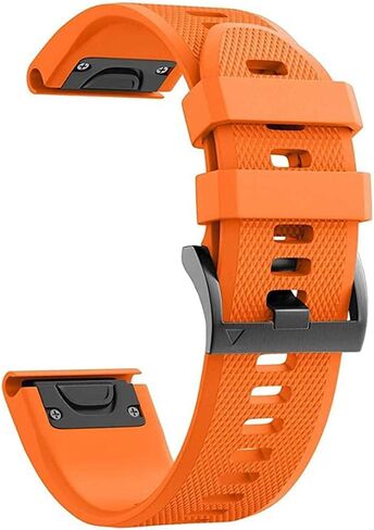 سوار ساعة سيليكون سهل التركيب مقاس 26 مم متوافق مع سوار Fenix ​​7X 6X 5X، Garmin Fenix ​​5X Fenix ​​6X Fenix ​​7X Descent Mk2 Smartwatches Fenix ​​5X Plus/Fenix ​​3/Fenix ​​3 HR in Saudi Arabia