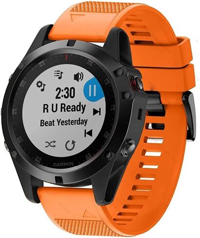 سوار ساعة سيليكون سهل التركيب مقاس 26 مم متوافق مع سوار Fenix ​​7X 6X 5X، Garmin Fenix ​​5X Fenix ​​6X Fenix ​​7X Descent Mk2 Smartwatches Fenix ​​5X Plus/Fenix ​​3/Fenix ​​3 HR in Saudi Arabia
