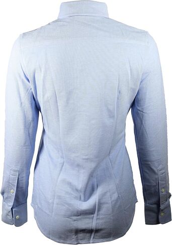 Polo Ralph Lauren Womens Knit Oxford Shirt (X-Large, Blue) in Saudi Arabia
