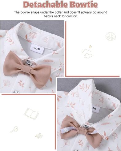 SANMIO Baby Boy Clothes Suits Short Sleeve Top+Bowtie+Suspender Shorts Summer Infant Gentleman Birthday Outfits in Saudi Arabia