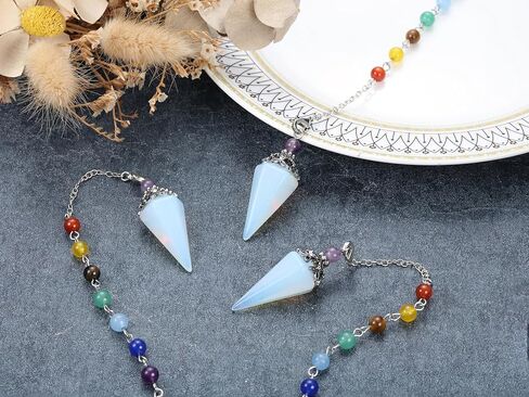 CrystalTears اللازورد بلورات الشفاء البندول البندول نقطة الحجر الكريستال الطبيعي للتغطيس التأمل أداة العرافة هدايا الكريستال الروحية للسحر شبكة الكريستال الطاقة الإيجابية in Kuwait