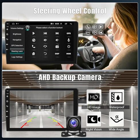 Naifay Android Car Stereo for Toyota Camry 2006 2007 2008 2009 2010 2011 Wireless Carplay & Android Auto، شاشة لمس 9 بوصة راديو سيارة بلوتوث في لوحة القيادة نظام تحديد المواقع العالمي واي فاي كاميرا MirrorLink FM SWC in Saudi Arabia