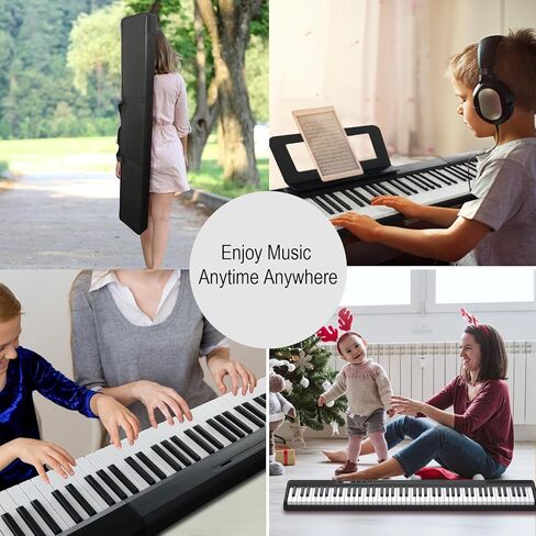 Veetop Piano Keyboard 88 Keys Digital Piano for Beginners with Full Size Semi Weighted Keys, Portable Electric Piano with Bluetooth MIDI Function and Two-people Teaching Mode in Kuwait