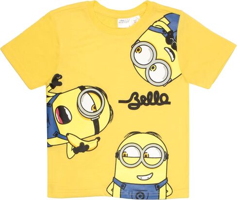 تي شيرت وسروال قصير الأكمام للأولاد من Minions Despicable Me Bello Boys، طقم ملابس مكون من قطعتين للأطفال والصغار in Saudi Arabia