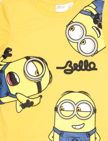 تي شيرت وسروال قصير الأكمام للأولاد من Minions Despicable Me Bello Boys، طقم ملابس مكون من قطعتين للأطفال والصغار in Saudi Arabia