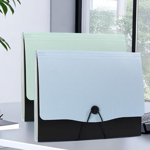 13 Pocket Expanding File Folder,Portfolio Accordion File Organizer,A4 Letter Size,1 Pack Paper Document Receipt Folder for Student, Home, Office and Travel in Saudi Arabia