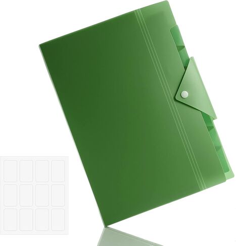 Antner 8 جيوب توسيع مجلدات الملفات منظم ملفات الأكورديون للمستندات الورقية بحجم حرف A4، مجلدات ملفات قابلة للتوسيع ملونة لطيفة مع ملصقات، مجلد ملفات الأكورديون المحمول لمكتب المدرسة in Kuwait