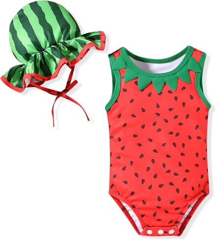 Baby Girls Fruit Swimsuit in Saudi Arabia