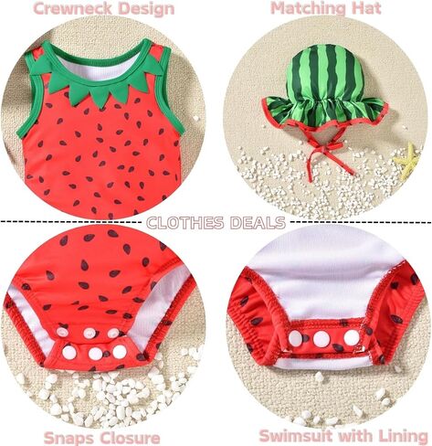 Baby Girls Fruit Swimsuit in Saudi Arabia