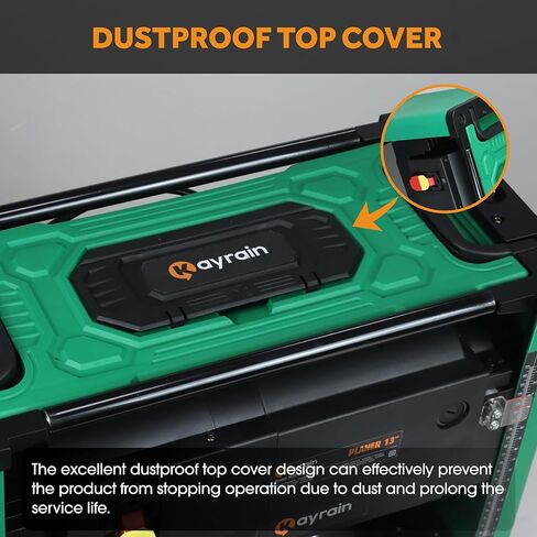 （Updated Model）Kayrain 13IN Power Benchtop Planer with HSS Double-sided Use Blades Electric Thickness Planer 15A 2000W Powerful Motor Wood Planers for Woodworking in Kuwait