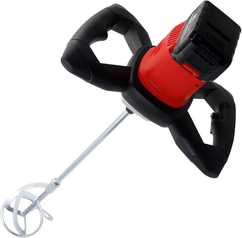 خلاط اسمنت كهربائي خلاط خرسانة خلاط طلاء لاسلكي للحفر مع بطاريتين 21 فولت و6 سرعات قابلة للتعديل لخلط الطين والأسمنت والملاط والطلاء والأعلاف in Kuwait