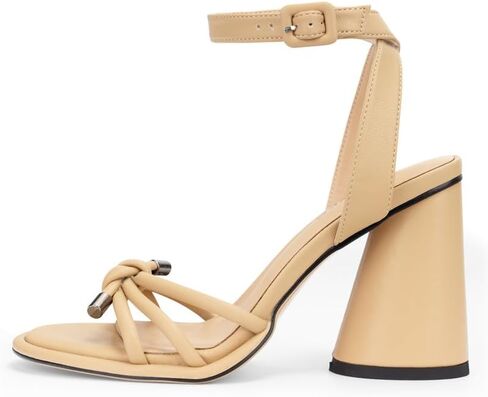 100FIXEO صنادل نسائية مفتوحة من الأمام بكعب مكتنز وكعب عالٍ وحزام كاحل للسيدات وكعب قصير وكعب قصير وأحذية خفيفة كاجوال للحفلات الراقصة in Kuwait