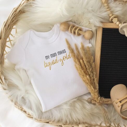 Printique Organic GOTS Certified Baby Onesie Unisex Bodysuit 0-18 months - For Mom in Saudi Arabia