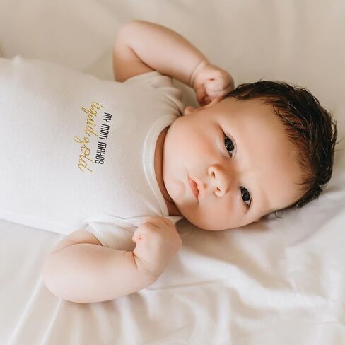 Printique Organic GOTS Certified Baby Onesie Unisex Bodysuit 0-18 months - For Mom in Saudi Arabia