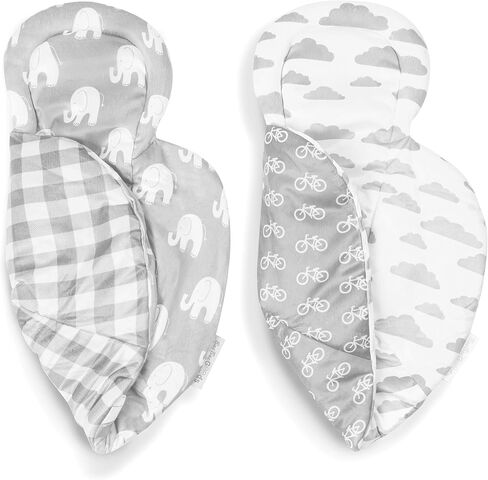 Infant Insert Compatible with 4Moms Mamaroo & Rockaroo – Car Seat Insert 2 Pack – Reversible Infant Car Seat Insert – Soft Plush Minky Car Seat Head Support Insert in Saudi Arabia