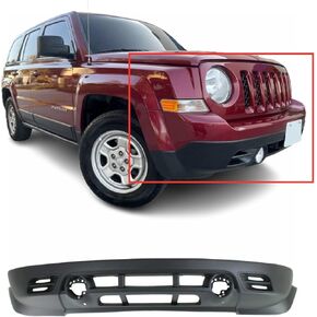 FitParts Compatible With Front Lower Bumper Cover 2011 2012 2013 2014 2015 2016 2017 Jeep Patriot Limited North Latitude Sport 11 12 13 14 15 16 17. New, Textured. With Fog Light Holes. in Kuwait