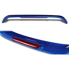 W-POWER, Rear Trunk Lip Wing Spoiler with LED Brake Light Compatible with 1996-2010 Honda Civic DX EX HX LX Si Coupe 2DR, Rear Wing Trunk Boot Rear Spoiler Wing, ABS (Painted White) in Kuwait