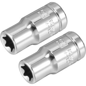 TOP-VIGOR 2Pcs 1/4-inch Drive E10 External Torx Shallow Socket, Cr-V Drive Socket Steel for Auto Repairing and Household in Kuwait