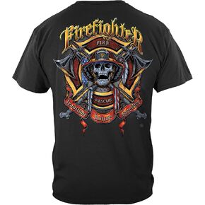 Erazor Bits Firefighter T Shirt Firefighter | Firefighter Biker and Axes Shirt FF2266 in Saudi Arabia