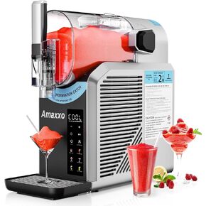 Slushie Machine for Home 15-60Mins - Slushy Machine Maker No Ice Needed Self Cleaning, Frozen Drink Machine, 7 Preset Programs for Margarita, Frappés, Milkshakes, Soda, Fruit Juice Slushies in Saudi Arabia