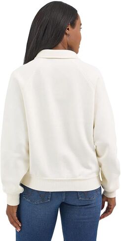 Wrangler Women's Americana Cream Retro Half Snap Top in Saudi Arabia