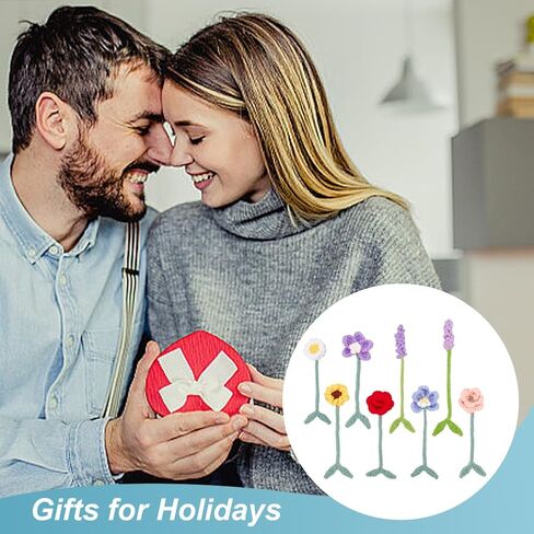 ORIGACH Valentine's Day Crochet Kit for Beginner Adults, 2 Set Starter Crochet Valentine's Day Love Gnome Kit with Step by Step Video Tutorial, Instruction, Yarn, Hook, Accessories in Kuwait