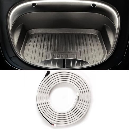 شريط LED LED Frunk متوافق مع 2018 2019 2020 Tesla Model 3 إكسسوارات الجذع الأمامية الإضاءة الداخلية المحيطة ، ضوء الشريط الأبيض in Kuwait