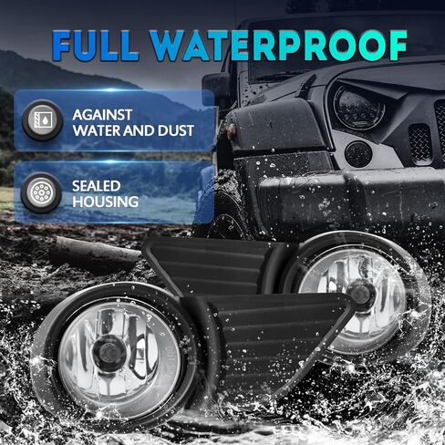 مصابيح أضواء الضباب بديل لعام 2011 2012 2013 2014 2015 2015 2017 Toyota Sienna (Not Fit SE Models) Light Light متوافق مع مفتاح H11 12V 55W ومسح الأسلاك Kit-Chrome in Kuwait