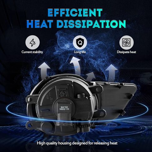 مصابيح أضواء الضباب بديل لعام 2011 2012 2013 2014 2015 2015 2017 Toyota Sienna (Not Fit SE Models) Light Light متوافق مع مفتاح H11 12V 55W ومسح الأسلاك Kit-Chrome in Kuwait