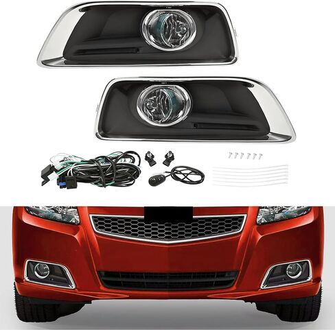 HECASA FOG LIGHT متوافق مع 2013-2015 CHEVY MALIBU 2016 CHEVROLET MALIBU LIMITED W/LUBLBS H10 12V 42W PUMPER DRIVE DRIVE LAMP PRESSION FOR 94708773 94708774 DRIVER & RACKENG SDEANGER LENS in Saudi Arabia