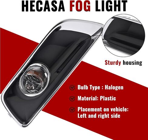 HECASA FOG LIGHT متوافق مع 2013-2015 CHEVY MALIBU 2016 CHEVROLET MALIBU LIMITED W/LUBLBS H10 12V 42W PUMPER DRIVE DRIVE LAMP PRESSION FOR 94708773 94708774 DRIVER & RACKENG SDEANGER LENS in Saudi Arabia