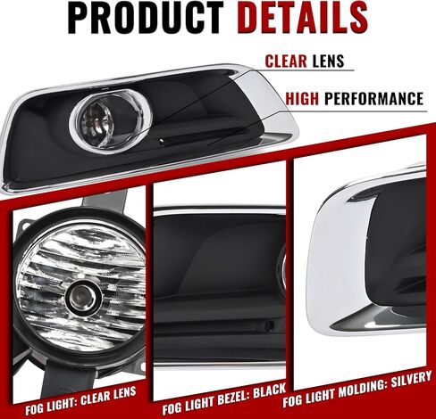 HECASA FOG LIGHT متوافق مع 2013-2015 CHEVY MALIBU 2016 CHEVROLET MALIBU LIMITED W/LUBLBS H10 12V 42W PUMPER DRIVE DRIVE LAMP PRESSION FOR 94708773 94708774 DRIVER & RACKENG SDEANGER LENS in Saudi Arabia