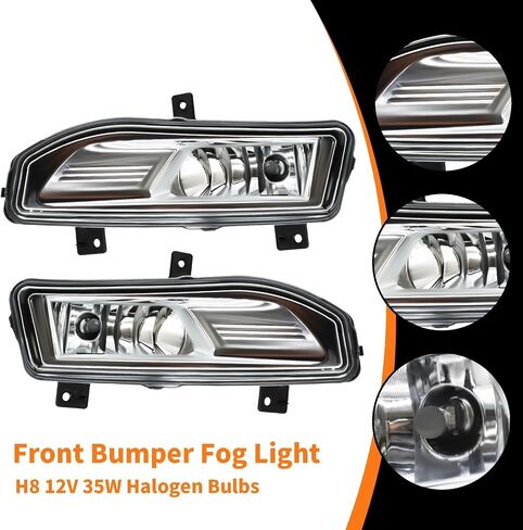 مجموعة مصباح الضباب الأمامي المتوافق مع Frontier 2022 2023 2024 LAMP W/H8 12V 35W HALOGEN BULB Side & Driver Side in Saudi Arabia