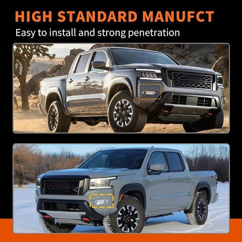 مجموعة مصباح الضباب الأمامي المتوافق مع Frontier 2022 2023 2024 LAMP W/H8 12V 35W HALOGEN BULB Side & Driver Side in Saudi Arabia