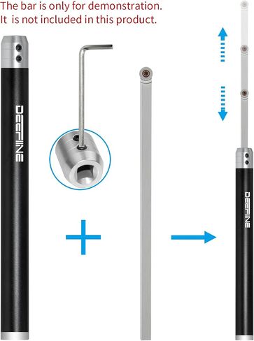 Carbide Wood Lathe Truning Tools Grip Handle and Extension Handle, Accept 10mm Square Turning Tool bar in Saudi Arabia