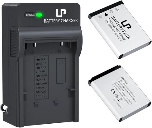 LP EN-EL10 Battery Charger, Charger Compatible with Nikon Coolpix S200, S203, S210, S220, S230, S3000, S4000, S500, S510, S5100, S520, S570 and More, Replacement Charger in Kuwait
