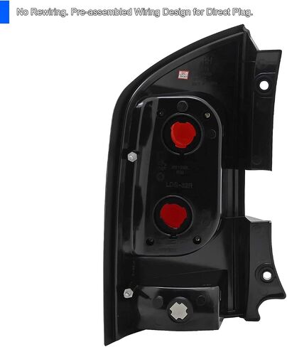 SPEC-D TUNING Chrome Housing Clear Lens Tail Lights Compatible with 2005-2015 Nissan Armada, Left + Right Pair Assembly in Saudi Arabia