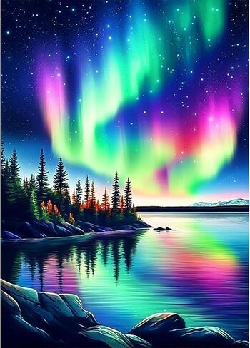 AIRDEA Diamond Art Paintings Kits for Adults,Bear Diamond Art Kits for Adults,12x16 Inch Scenery Diamond Art Paintings Kits,Landscape Diamond Art Painting Set Complete for Beginner in Saudi Arabia