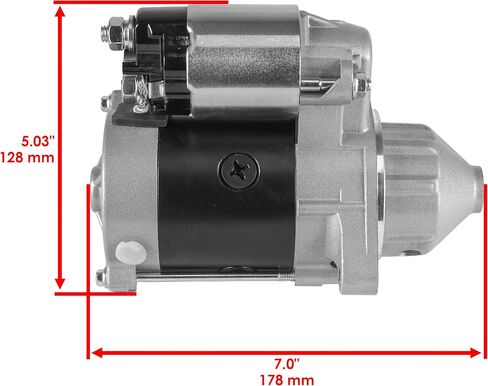 Caltric Starter Motor Compatible with Kawasaki Engine 211632077 211632141 21163-2077 21163-2141 in Saudi Arabia