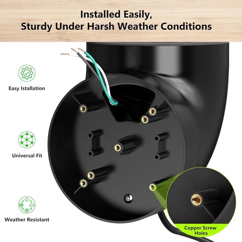 Eave Mount with Power Cable for Ring Floodlight Cam Wired Plus/Pro, Google Nest Cam,Blink,WYZE Floodlight Cam V2 with 20ft Charging Cable with Adapter,No Junction Box-(2in1 Plug in Mount and Cord Set) in Kuwait