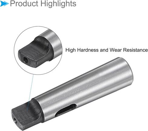 Morse Taper Drill Sleeve Reducing Adapter, MT2 to MT1, Steel Chuck Sleeve Holder Center - (Applications: for Lathe Milling Part Shank Drill) in Saudi Arabia