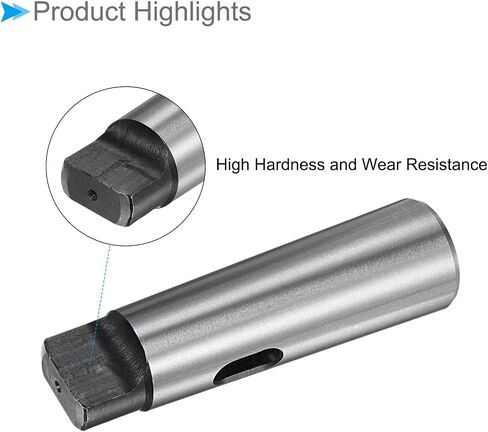 Morse Taper Drill Sleeve Reducing Adapter, MT2 to MT1, Steel Chuck Sleeve Holder Center - (Applications: for Lathe Milling Part Shank Drill) in Saudi Arabia